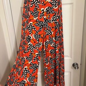 Farm Rio Scarf Wide-Leg Pants